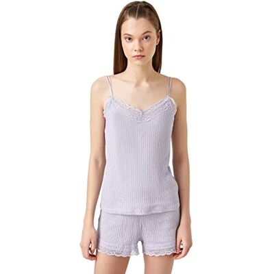 Koton Débardeur en coton avec dentelle Débardeur Femme Koton Débardeur en coton avec dentelle Débardeur Femme