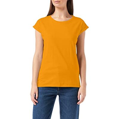 Build Your Brand Ladies Extended Shoulder Tee T-Shirt Femme, Paradis Orange, XL Build Your Brand Ladies Extended Shoulder Tee T-Shirt Femme, Paradis Orange, XL