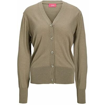 JACK & JONES Jjxx Jxrebecca Ls Merino Cardigan Knit Noos Femme, Taupe, XS JACK & JONES Jjxx Jxrebecca Ls Merino Cardigan Knit Noos Femme, Taupe, XS