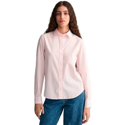 GANT Reg Poplin T-shirt À Rayures Blouse Femme (lot de 1) GANT Reg Poplin T-shirt À Rayures Blouse Femme (lot de 1)