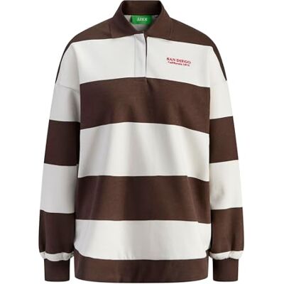 JACK & JONES Jxpaloma Loose Ls Stripe Polo Swt Jxpaloma Loose Ls Stripe Polo Swt Femme (lot de 1) JACK & JONES Jxpaloma Loose Ls Stripe Polo Swt Jxpaloma Loose Ls Stripe Polo Swt Femme (lot de 1)