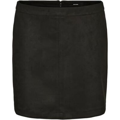 VERO MODA CURVE Vmcdonnadina Ga Cur Noos Jupe courte Grande taille, Noir, 44 VERO MODA CURVE Vmcdonnadina Ga Cur Noos Jupe courte Grande taille, Noir, 44