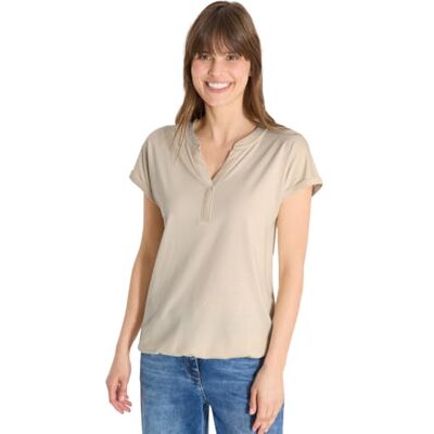 Cecil 3229695 T-shirt avec col fendu au look tunique Femme (lot de 1) Cecil 3229695 T-shirt avec col fendu au look tunique Femme (lot de 1)