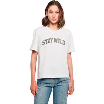 Mst335-stay Wild Leo Tee T-shirt Femme (lot de 1) Mst335-stay Wild Leo Tee T-shirt Femme (lot de 1)