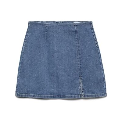 VERO MODA Vmnelly Hr Short Skirt Dnm Mix Noos Vmnelly Hr Dnm Mix Noos Jupe courte Femme (lot de 1) VERO MODA Vmnelly Hr Short Skirt Dnm Mix Noos Vmnelly Hr Dnm Mix Noos Jupe courte Femme (lot de 1)