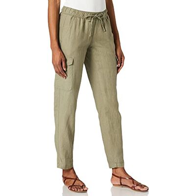BRAX Pantalon long style Mareen Linen pour femme, kaki, 34W / 30L BRAX Pantalon long style Mareen Linen pour femme, kaki, 34W / 30L