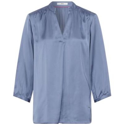 BRAX Chemisier Vian Shiny Viscoes Tunique pour femme, Blue Dusk., 42 BRAX Chemisier Vian Shiny Viscoes Tunique pour femme, Blue Dusk., 42