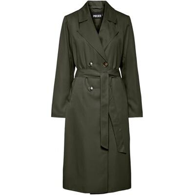 PIECES Pcscarlett Ls Trenchcoat Noos Pcscarlett Ls Trench Noos Femme (lot de 1) PIECES Pcscarlett Ls Trenchcoat Noos Pcscarlett Ls Trench Noos Femme (lot de 1)