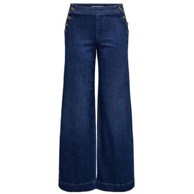 ONLY Onlmadison Hw Button Wide Dnm Gen Jeans Femme (lot de 1) ONLY Onlmadison Hw Button Wide Dnm Gen Jeans Femme (lot de 1)