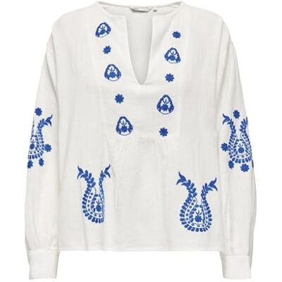 ONLY Onlmoon L/S Emb Top WVN Noos ONLY Onlmoon L/S Emb Top WVN Noos