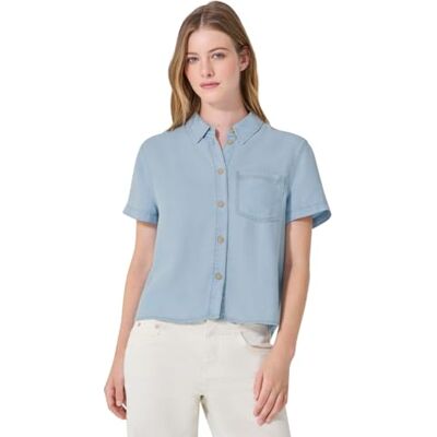 Street One Studio 3413202 Chemise à manches courtes en lyocell Femme (lot de 1) Street One Studio 3413202 Chemise à manches courtes en lyocell Femme (lot de 1)
