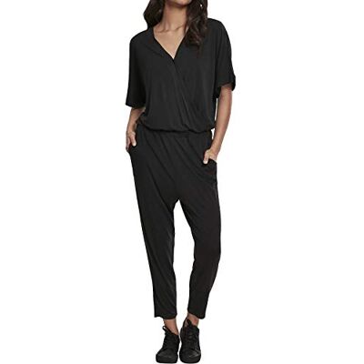 Urban Classics Femmes Modal Jumpsuit Combinaison Femme, Noir (Black 00007), XXL Urban Classics Femmes Modal Jumpsuit Combinaison Femme, Noir (Black 00007), XXL