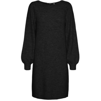 VERO MODA Vmlefile Balloon Ls Boatneck Dress Noos Vmlefile Balloon Ls Robe à col bateau Noos Femme (lot de 1) VERO MODA Vmlefile Balloon Ls Boatneck Dress Noos Vmlefile Balloon Ls Robe à col bateau Noos Femme (lot de 1)