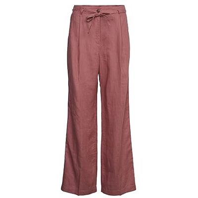 ESPRIT Pantalon en lin à jambes larges, 550/Mauve, 30W / 30L ESPRIT Pantalon en lin à jambes larges, 550/Mauve, 30W / 30L