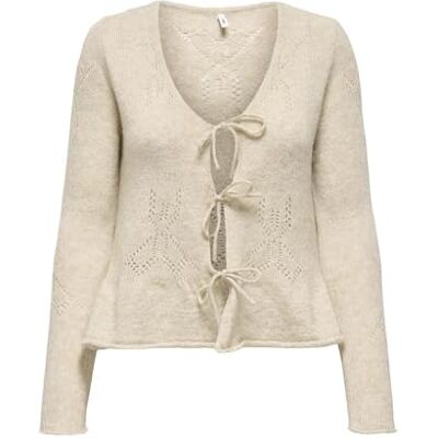 ONLY Onlhelga LS String Cardigan CC Knt, Island Fossil, XL Femme, Island Fossil, XL ONLY Onlhelga LS String Cardigan CC Knt, Island Fossil, XL Femme, Island Fossil, XL