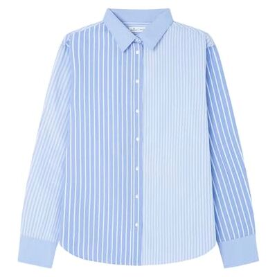Springfield 3.g.m.camisa Oversize Popelin 3 Rayas Chemise Femme (lot de 1) Springfield 3.g.m.camisa Oversize Popelin 3 Rayas Chemise Femme (lot de 1)