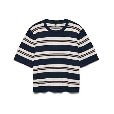 VERO MODA Vmsilje Pull oversize 2/4 O-NCK Ga Noos, Blazer bleu marine., XS VERO MODA Vmsilje Pull oversize 2/4 O-NCK Ga Noos, Blazer bleu marine., XS