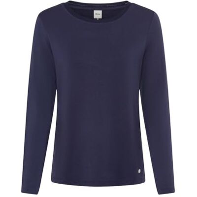 BRAX Style.Carina.L T-shirt thermique solide pour femme, Bleu nuit 23, 38 BRAX Style.Carina.L T-shirt thermique solide pour femme, Bleu nuit 23, 38