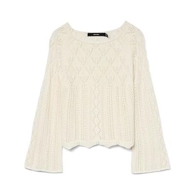 VERO MODA Vmginger Ga Noos Pull col bateau 3/4 Pull en tricot Femme VERO MODA Vmginger Ga Noos Pull col bateau 3/4 Pull en tricot Femme