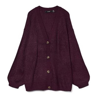 VERO MODA Vmclea Ls V-neck Cuff Cardigan Cur Vmclea Ls Cardigan Cur à col en V Femme (lot de 1) VERO MODA Vmclea Ls V-neck Cuff Cardigan Cur Vmclea Ls Cardigan Cur à col en V Femme (lot de 1)