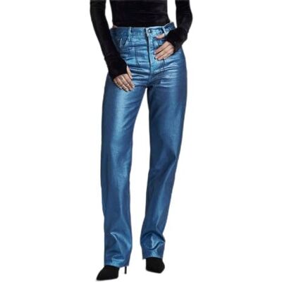 Jean Viktoria droit haute taille - Bleu foncé - Femmes 28-28 Jean Viktoria droit haute taille - Bleu foncé - Femmes 28-28
