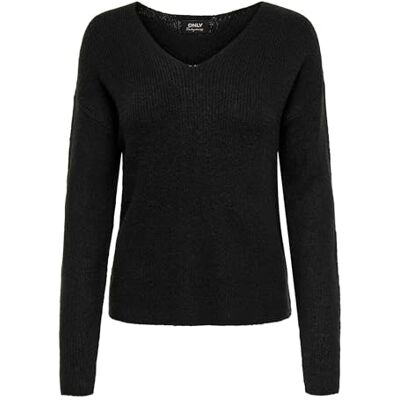 ONLY Onlcamilla V-neck L/S Pullover Knt Noos Sweater Femme (lot de 1) Pull tricoté ONLY Onlcamilla V-neck L/S Pullover Knt Noos Sweater Femme (lot de 1) Pull tricoté