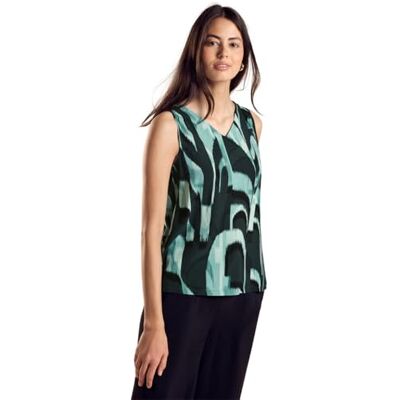 Street One A321802 Top été, vert chasseur, 40 femmes, Vert chasseur, 36 Street One A321802 Top été, vert chasseur, 40 femmes, Vert chasseur, 36