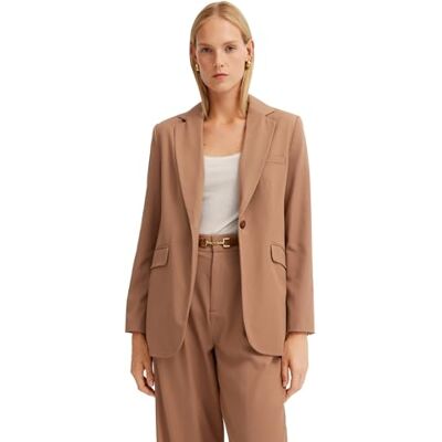 bugatti Blazer pour femme, aspect chic, coupe haute et parfaite, 50 Beige, 48 bugatti Blazer pour femme, aspect chic, coupe haute et parfaite, 50 Beige, 48
