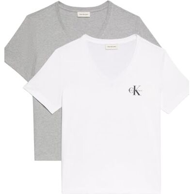 Calvin Jeans Lot de 2 t-shirts pour femme Avec logo VN LV047C906G Gris (Heroic Grey Heather), XL, Gris (Heroic Grey Heather), XL Calvin Jeans Lot de 2 t-shirts pour femme Avec logo VN LV047C906G Gris (Heroic Grey Heather), XL, Gris (Heroic Grey Heather), XL