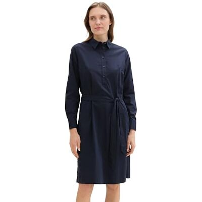TOM TAILOR 1043043 Robe en jersey avec cordon de serrage Femme (lot de 1) TOM TAILOR 1043043 Robe en jersey avec cordon de serrage Femme (lot de 1)