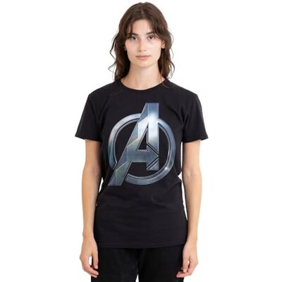 Marvel Black Panther: Wakanda Forever Wakanda Avenger Ladies T Shirt, Black T-shirt Femme Marvel Black Panther: Wakanda Forever Wakanda Avenger Ladies T Shirt, Black T-shirt Femme