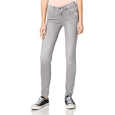 7 For All Mankind The Jean Skinny Femme, Gris (Grey Py), 24W / 29L 7 For All Mankind The Jean Skinny Femme, Gris (Grey Py), 24W / 29L