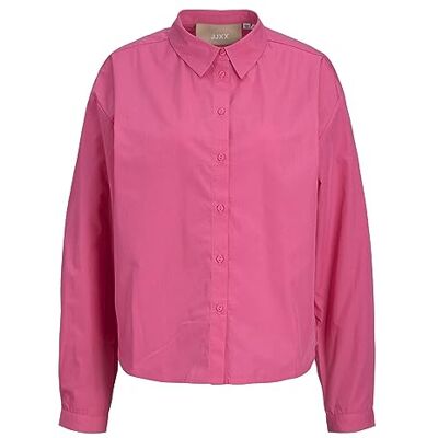 JACK & JONES Jjxx Jxmission Ls Relax Shirt Noos Blouse pour femme, Rose carmin, XS JACK & JONES Jjxx Jxmission Ls Relax Shirt Noos Blouse pour femme, Rose carmin, XS