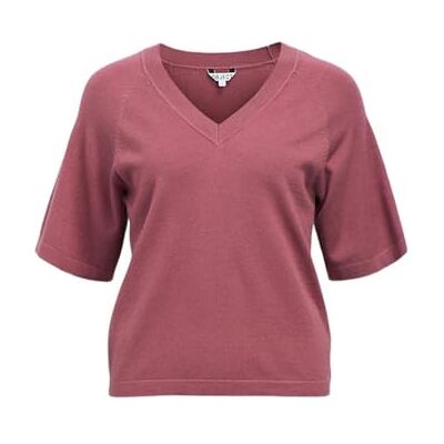 Object Objthess 2/4 Lo V-neck Knit Top Noos Objthess Noos Haut en tricot 2/4 à col en V Femme (lot de 1) Object Objthess 2/4 Lo V-neck Knit Top Noos Objthess Noos Haut en tricot 2/4 à col en V Femme (lot de 1)
