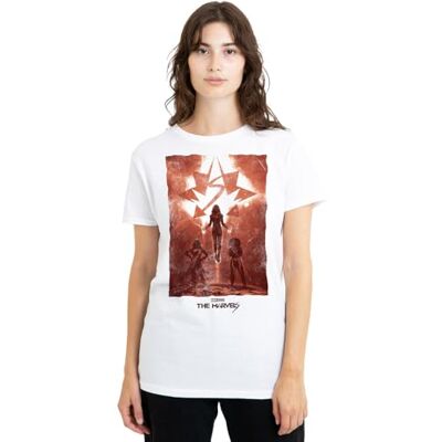 Marvel The s Trio Horizon Ladies T Shirt, White T-shirt Femme Marvel The s Trio Horizon Ladies T Shirt, White T-shirt Femme