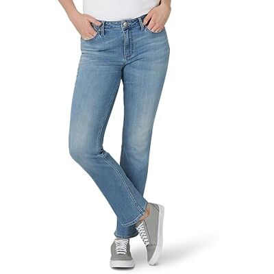 Lee Women's Petite Legendary Mid Rise Straight Leg Jean Anchor 4 Petite Lee Women's Petite Legendary Mid Rise Straight Leg Jean Anchor 4 Petite