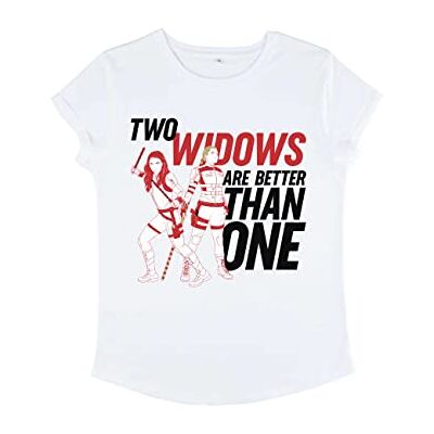 Marvel Black Widow-Two Widows T-shirt à manches longues pour femme Marvel Black Widow-Two Widows T-shirt à manches longues pour femme