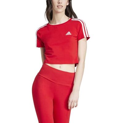 adidas Essentials 3-stripes Crop Tee T-shirt à manches courtes Femme (lot de 1) adidas Essentials 3-stripes Crop Tee T-shirt à manches courtes Femme (lot de 1)