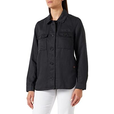 camel active Survêtement pour femme en mélange de lin estival, Noir, 44 camel active Survêtement pour femme en mélange de lin estival, Noir, 44