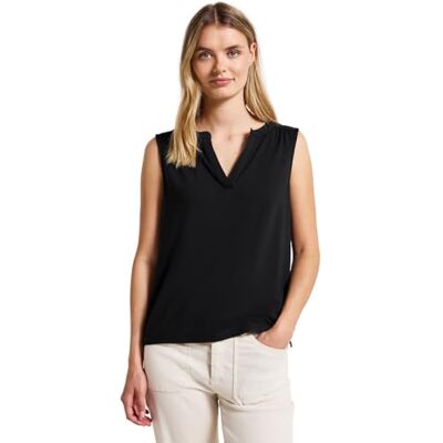 Street One 3227746 Haut en jersey à col fendu Femme Street One 3227746 Haut en jersey à col fendu Femme