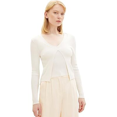 TOM TAILOR Denim 1038101 Cardigan en tricot Femme TOM TAILOR Denim 1038101 Cardigan en tricot Femme
