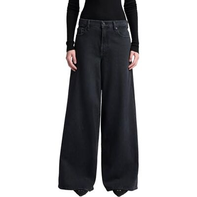7 For All Mankind Marie Wide Leg Thunder Storm, Noir, 24W 7 For All Mankind Marie Wide Leg Thunder Storm, Noir, 24W