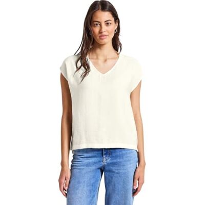 Street One A345606 T-shirt à col en V Femme (lot de 1) Street One A345606 T-shirt à col en V Femme (lot de 1)