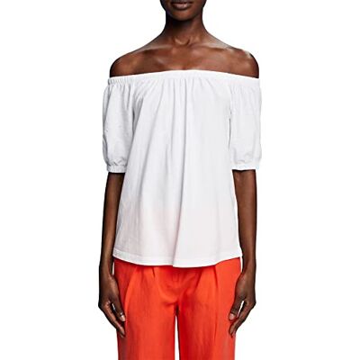 ESPRIT edc by Haut à épaules dénudées, Blanc., S ESPRIT edc by Haut à épaules dénudées, Blanc., S