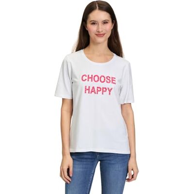 Betty Barclay T-shirt pour femme, Patch blanc/rouge, 40 Betty Barclay T-shirt pour femme, Patch blanc/rouge, 40