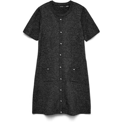 VERO MODA Vmjohanna Ss O-neck Dress Exp Vmjohanna Ss Robe à col rond Femme (lot de 1) Robe tricotée VERO MODA Vmjohanna Ss O-neck Dress Exp Vmjohanna Ss Robe à col rond Femme (lot de 1) Robe tricotée