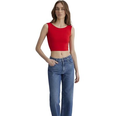 Mavi Nonsleeve Crop Jersey Caraco Femme Mavi Nonsleeve Crop Jersey Caraco Femme