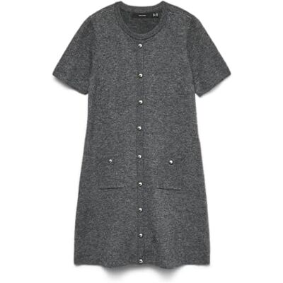 VERO MODA Vmjohanna Ss O-neck Dress Exp Vmjohanna Ss Robe à col rond Femme (lot de 1) Robe tricotée VERO MODA Vmjohanna Ss O-neck Dress Exp Vmjohanna Ss Robe à col rond Femme (lot de 1) Robe tricotée