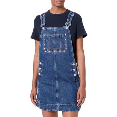 7 For All Mankind Dungaree Dress le Blue With Carpenter Details Robe décontractée Femme 7 For All Mankind Dungaree Dress le Blue With Carpenter Details Robe décontractée Femme