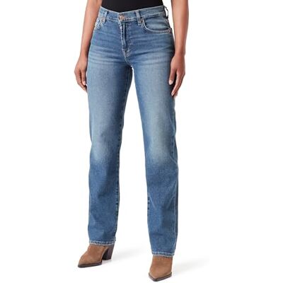 7 For All Mankind Jean Ellie droit Luxvinsealev pour femme, bleu foncé, 26 7 For All Mankind Jean Ellie droit Luxvinsealev pour femme, bleu foncé, 26